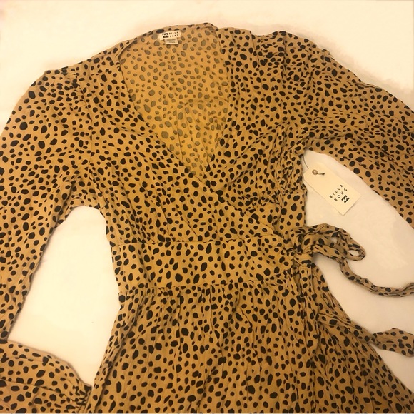 🖤🍂BILLABONG ANIMAL PRINT WRAP DRESS🍂🖤 - Picture 12 of 13